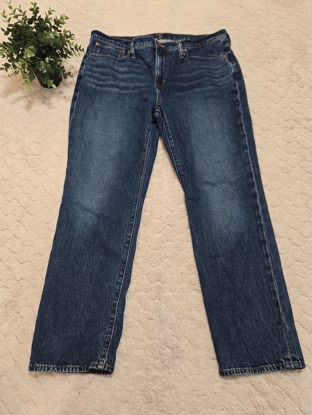 J. Crew Factory CB361 Slim Boyfriend All-Day Stretch Medium Wash Jeans, Size 31